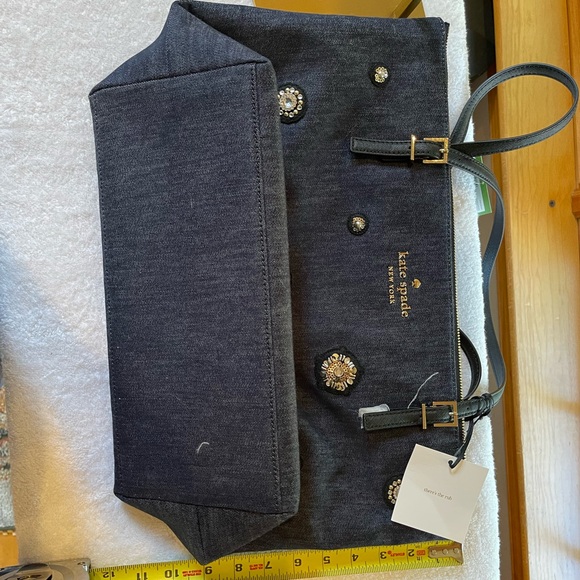 Kate Spade Denim Shoulder Tote - Picture 10 of 10